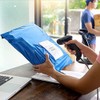 100 Blue Postage Bags for Clothes, Mailing Shipping Self Seal
