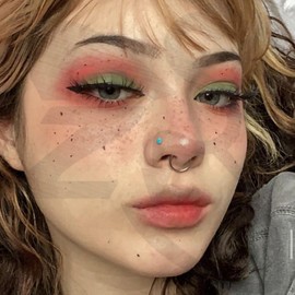 ZS Pack of 12 20G Colourful Bioflex Flexible Nose Holder Rings, Clear Transparent Retainer L Shaped Nose Rings Nose Stud Nose Piercing for Men and Women, Acrylic, No Gemstone