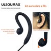 ULSOUMAX Compatible with Motorola Earbuds G Shape PTT with Mic