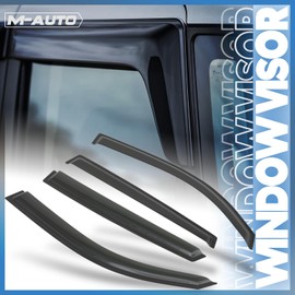 M-AUTO Window Visor Shade Compatible with 01-10 Chrysler Pt Cruiser, Tape-On Rain Guards Shields, 4 PCs