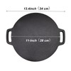 11-Inch Cast Iron Roti Tawa, Double Handled Cast Iron Crepe