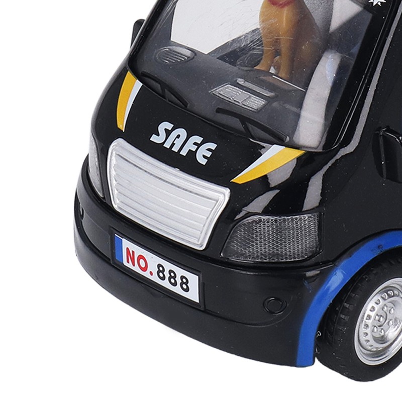 Policeman Car Toy Strong Alloy Detailed Texture Lights Sound Effect