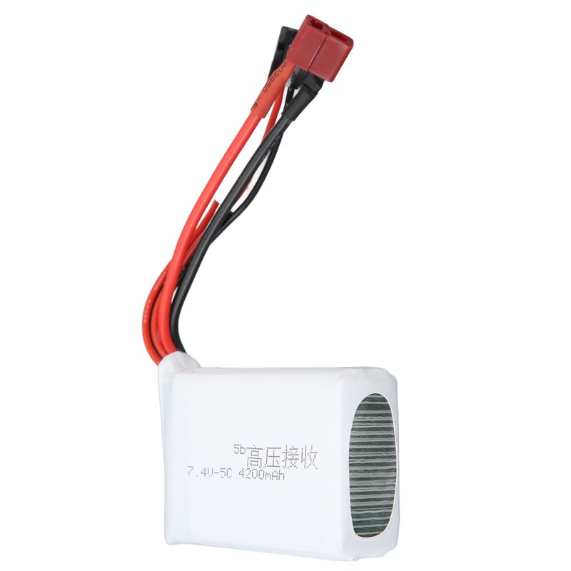 RC 7.4V 4200mAh Lithium Battery Lightweight Overcharge Protection T Plug