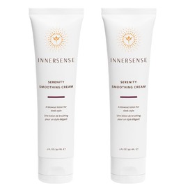 INNERSENSE Organic Beauty - Natural Serenity Smoothing Hair Cream | Protects, Hydrates, Smoothes | Non-Toxic, Cruelty-Free Haircare (2 Pack - 2 fl oz | 59.1 mL each)