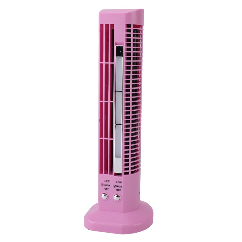 Mini Desktop Tower Fan Bladeless Portable Fan with Light for