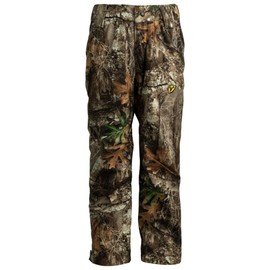 BLOCKER OUTDOORS Youth Drencher Youth Lightweight Waterproof Breathable Camo Hunting Pants (Medium, Realtree Edge)