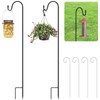 OFFCUP Shepherds Crook Hooks, 2pcs 75cm Bird Feeder Pole with