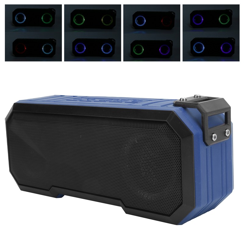 Wireless Bluetooth Speaker IPX7 Waterproof Flash Light Speaker Bass Stereo