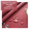 Reusable Christmas Tablecloth 5 X 6 FT Rectangle Table Cover