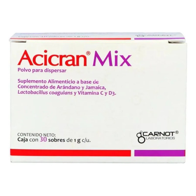 Acicran Mix Sobre Con Polvo Para Dispersar 30 Sobres De