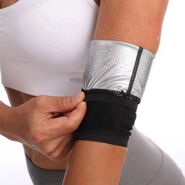 Women's Sauna Sports Slimming Arm Sleeves Black/2XL-3XL