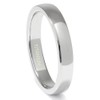 Metal Factory Titanium 4MM High Polish Plain Dome Wedding Band
