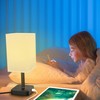 cozoo RGB Remote Bedside Lamp 16 Color Dimming for Nightstand