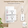 SURAIELEC Remote Control Outlet, Wireless Light Switch - Keychain Remote,