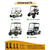 Xislet No-Drill Golf Cart Rear View Mirror - 4-Panel Wide-Angle
