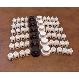 Caps LOT Spray Paint Can CAPS! Mixed Male Nozzle Tips NY Thins Outline Fat Orange Dot - 60 Spray Paint Cap Lot