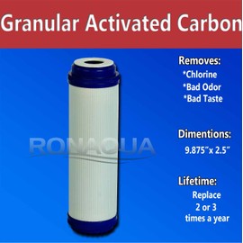 One Year Supply of Filters for System with Granular Activated Carbon Filter WELL-MATCHED with WFPFC9001, AP117, GAC-10, FXUTC, D-20A, GAC1