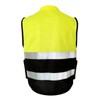 Reflective Safety Vest High Visibility Zipper Front Soft Collar Security