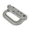 6 Pcs D Shape Plastic Carabiner Hook Gray Molle Carabiner