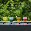 Navoys 96 Plastic Neon Shot Glasses - 30ml, Reusable, Disposable,