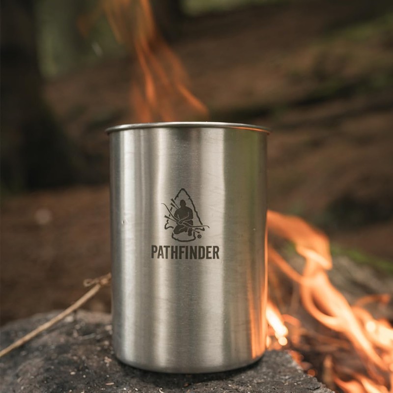The Pathfinder School Stainless Steel 25oz. Cup & Lid Set