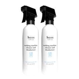 Bayes Washing Machine Cleaner & Deodorizer - Cleans and Eliminates Odors for Fresh Smelling Laundry - 24 ounces, 2 Pack