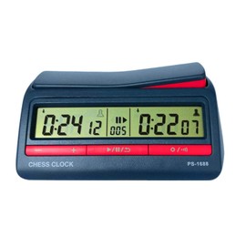 Digital Chess Clock with Two-Way Seesaw Responsive Button, 42 Professional Timing Function Settings for Tournaments Competitions Board Games Timer, English & Chinese Manual