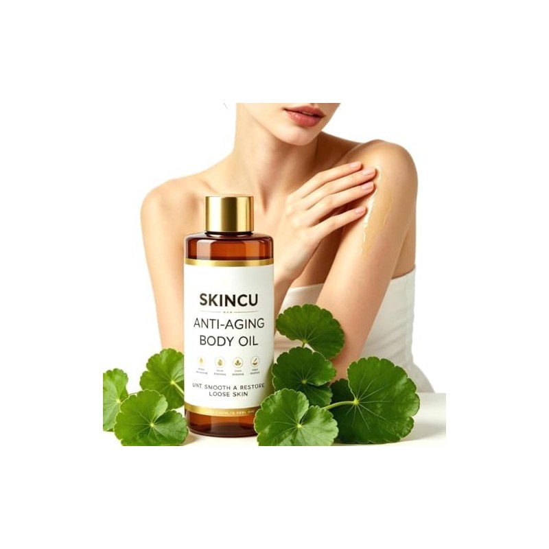 SKINCU Aceite Corporal Reafirmante, Hidratante y Absorción Rápida 2x100ml