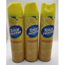 Total Home Lot of 3 Total Home Lemon Furniture Polish, 9.7 OZ Each