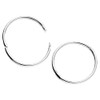 Sterling Silver 12mm Hinged Sleeper Hoop Earrings