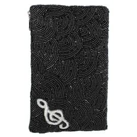 Mary Frances Women Keys to My Heart Beaded Piano Crossbody Cell Phone Bag Clutch Evening Purse Handbag, Multicolor