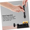 LALAFINA 1 Set Hand Drill Pin Vise with Drill Bits