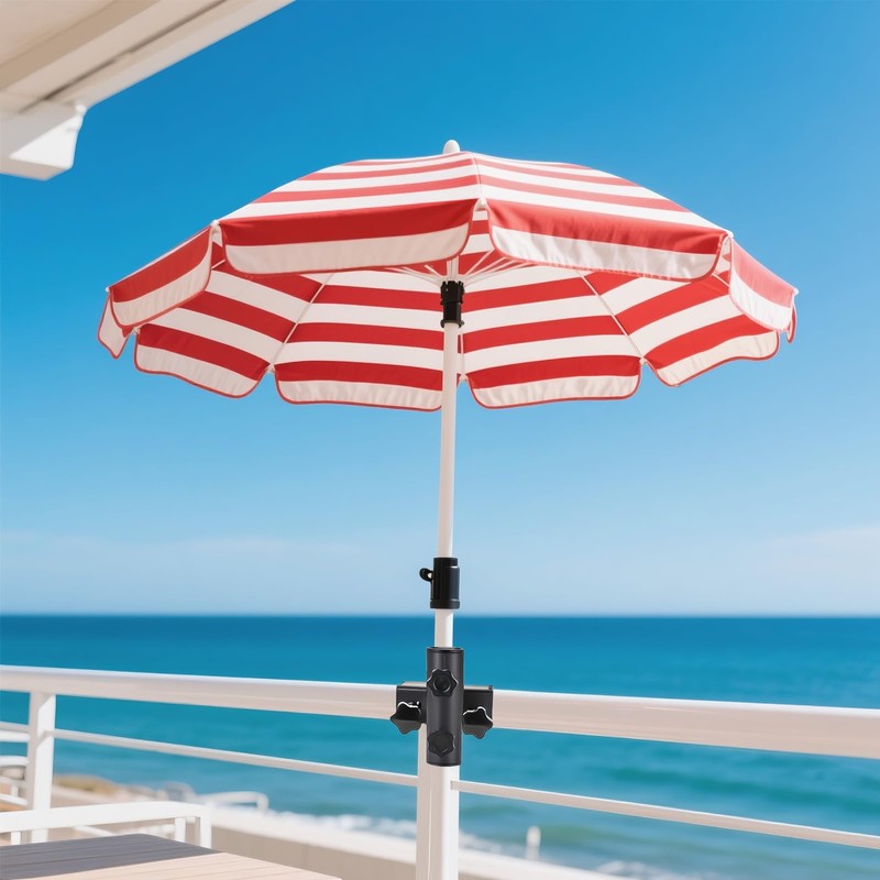 XINSUO Parasol Holder Balcony Railing, Patio Parasol Holder, Parasol Holder