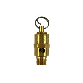 Kingston 1/8” NPT Brass Soft Seat Economy Pressure Relief Valve, Made In The USA. (55 PSI / 35 SCFM)