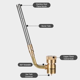 Propane Torch Head High Intensity Torch Head Soldering Gas Torch for for Soldering Brazing Welding