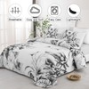 Floral Quilt Set Queen 3 Pieces Grey Floral Quilt Coverlet
