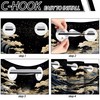 DLTAY Anime Hookless Shower Curtain, Japanese Great Waves, 71" W