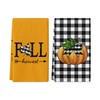 ANTPFAE Fall Hand Towels Set of 2, Fall Harvest Pumpkin