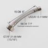 Toilet Tank Connector, Lead Free Stainless Steel Braided Water Supply