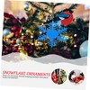 Abaodam Christmas Decor Felt Snowflake Ornaments Xmas Tree Decorations 30pcs