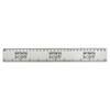'Happy New Year 2025' 30cm (12 Inch) White Plastic Ruler