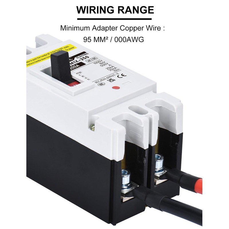 DIHOOL DC 200 Amp Breaker, 500V Battery Disconnect Switch for