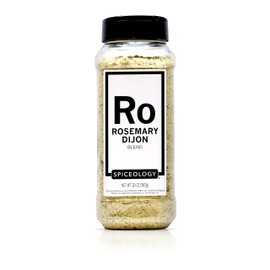 Spiceology - Rosemary Dijon Spice Blend - All-Purpose Rubs, Spices and Seasonings - Use on: Dressings, Sauces, Turkey, Lamb, Asparagus, Pork Loin, Popcorn, Chicken, Potatoes, or Prime Rib - 20 oz