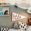 MOFUYU Classroom Decor Pennant Banners Flags，Let's Read Felt Banner Wall