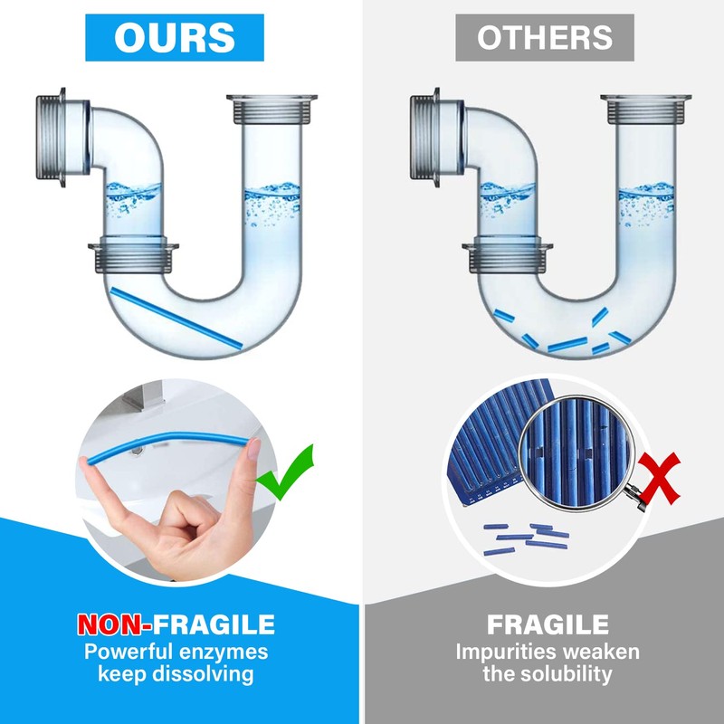 Drain Sticks x12 Easy to Use Fast & Effective Drain