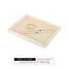 Yinbeini Jewelry Trays, Microfiber Tray,Velvet Luxury White Jewelry Organizer Felt