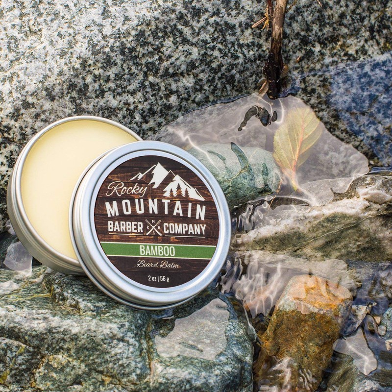 Men’s Bamboo Beard Balm Made in Canada Featuring Beeswax, Shea