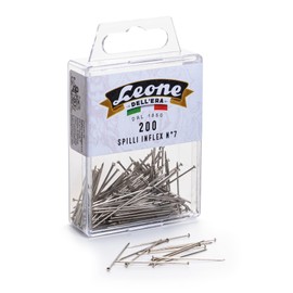 Leone Dell'Era APIN7 Spilli Inflex Hardened Steel, Nickel Plated, Pack of 7