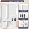 BigKing Door Bolt with Password Lock, Zinc Alloy Mechanical Combination