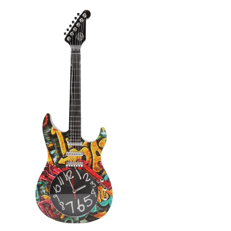 Guitar Wall Clock Simulation Time Accurate Guitar Clock Wall Decor